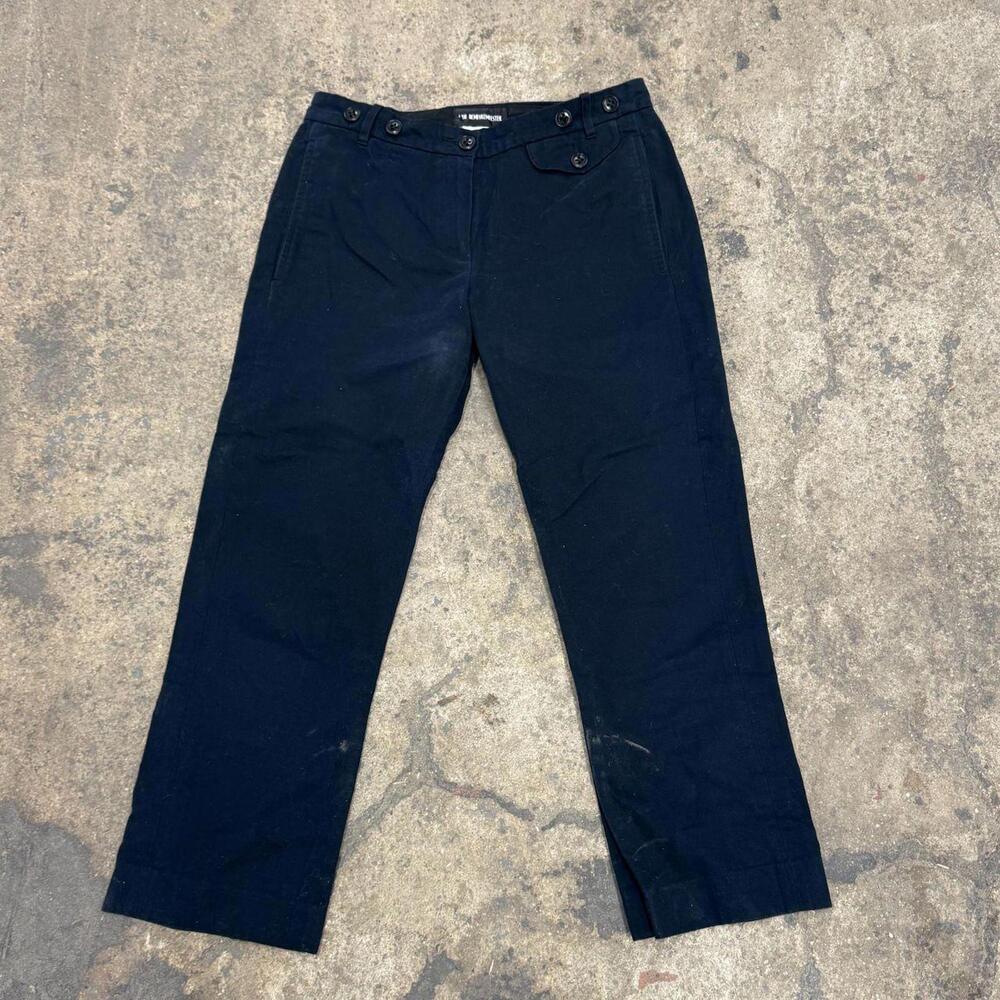 Vintage Ann Demeulemeester Navy Multi-Button Archival Trousers